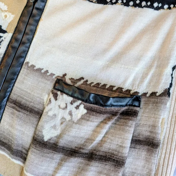 Chacok Meribel Zip Cardigan Sweater Women’s Size 1 Wool Blend Made in France - Picture 6 of 8